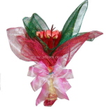 Sinamay Gift Wrap Bouquet
